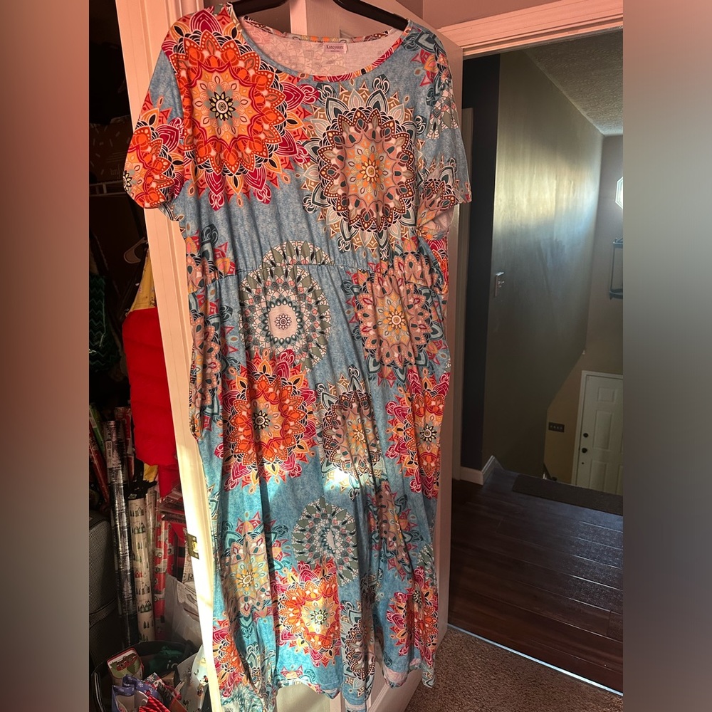 Multi-color maxi dress